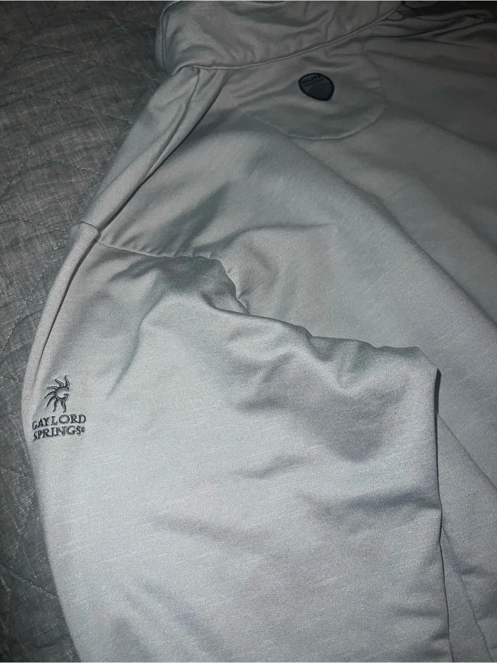 Men's Lightweight Quarter-Zip Pullover Jacket — Light Gray